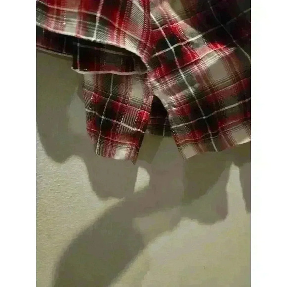 Jane And Delancey Women's 1X Red Plaid Balloon Sleeve Blouse Multicolor - Picture 2 of 11